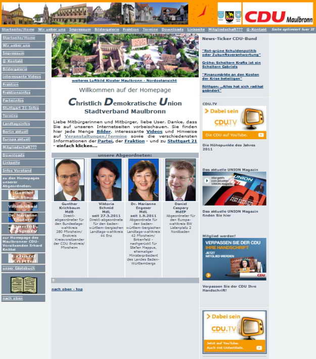 externer Link - zur Homepage der CDU-Maulbronn - bitte klicken